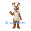 Reindeer Mascot Costume in Brown with White Belly