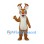 Reindeer Mascot Costume in Brown with White Belly