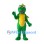 Dragon Mascot Costume in Green with Yellow Wings and Belly