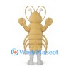 Lobster Mascot Costume in Cream with Long Antennae and Claws