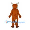 Fox Mascot Costume in Orange with White Belly