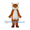 Fox Mascot Costume in Orange with White Belly