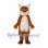 Fox Mascot Costume in Orange with White Belly
