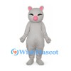 Mouse Mascot Costume in Gray with Pink Nose