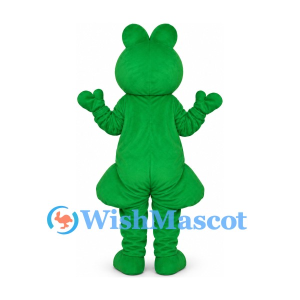 Frog Mascot Costume in Green with White Belly