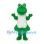 Frog Mascot Costume in Green with White Belly