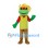 Frog Mascot Costume with Yellow Hair and Red Shirt