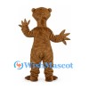 Gecko Mascot Costume in Brown with Pink Belly and Wide Toes