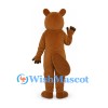 Beaver Mascot Costume in Brown with Large Tail and Buck Teeth