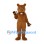 Beaver Mascot Costume in Brown with Large Tail and Buck Teeth