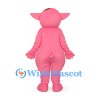 Pig Mascot Costume in Pink with Brown Eye Patch