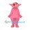 Pig Mascot Costume in Pink with Brown Eye Patch