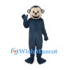Monkey Mascot Costume in Navy Blue with Spotted Muzzle
