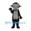 Skeleton Monkey Mascot Costume in Black with Gray Skull Face
