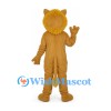 Lioness Mascot Costume in Tan with Open Mouth
