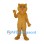 Lioness Mascot Costume in Tan with Open Mouth