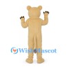 Lioness Mascot Costume in Cream with Black Paw Pads