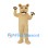 Lioness Mascot Costume in Cream with Black Paw Pads