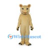 Lioness Mascot Costume in Tan with Long Tail