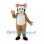 Raccoon Mascot Costume in Tan with Black Eye Mask and Striped Tail