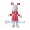 Rabbit Mascot Costume with Red Polka Dot Dress