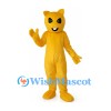 Cat Mascot Costume in Yellow with Long Tail