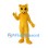 Cat Mascot Costume in Yellow with Long Tail