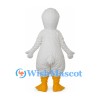 Goose Mascot Costume in White with Yellow Bill and Feet