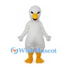 Goose Mascot Costume in White with Yellow Bill and Feet