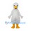 Goose Mascot Costume in White with Yellow Bill and Feet