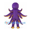 Octopus Mascot Costume in Purple with Yellow Tentacle Trim