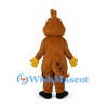 Dinosaur Mascot Costume in Brown with Yellow Spotted Belly