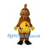 Dinosaur Mascot Costume in Brown with Yellow Spotted Belly