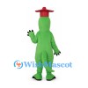 Dinosaur Graduate Mascot Costume with Red Mortarboard and Bow Tie