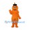 Pumpkin Mascot Costume with Orange Body and Black Hat
