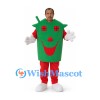 House Mascot Costume in Green with Red Face Details