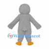 Duck Mascot Costume in Gray with Orange Bill and Feet