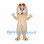 Rabbit Mascot Costume in Cream with Long Ears and Red Bows