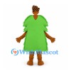 Tree Mascot Costume with Lime Green Leaves and Branch Tuft
