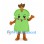 Tree Mascot Costume with Green Leaf Body and Brown Branches