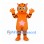 Tiger Mascot Costume in Orange with Pink Belly Star