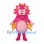 Hedgehog Mascot Costume in Pink with Yellow Spines