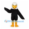 Bald Eagle Mascot Costume with Black Wings and White Head