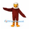 Bald Eagle Mascot Costume with Brown Wings and White Head