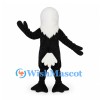 Bald Eagle Mascot Costume in Black with White Head and Neck