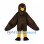 Eagle Mascot Costume in Brown with Yellow Beak and Feet