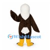 Bald Eagle Mascot Costume in Brown with White Head and Tail