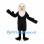 Bald Eagle Mascot Costume in Black with White Head