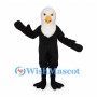 Bald Eagle Mascot Costume in Black with White Head