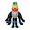 Monster Mascot Costume with Stacked Colorful Head and Multiple Black Arms